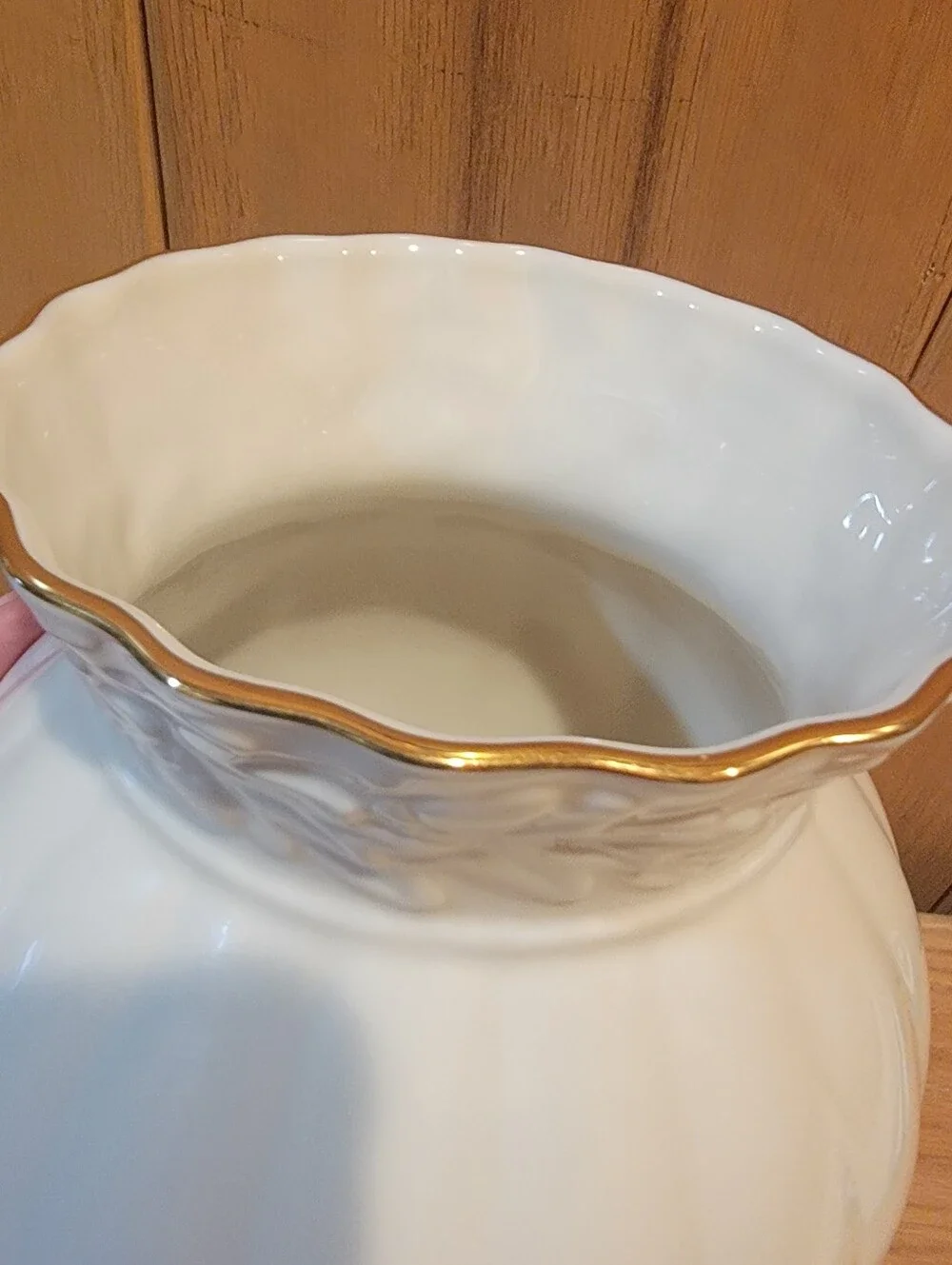 Lenox Vase Gold trim Fall Acorn Oak Leaf 6” autumn decor